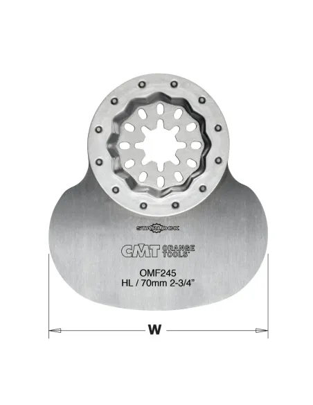 CMT Starlock Mushroom-Shaped Scraper Blade HL for All Materials - 70 mm, 5pc Set