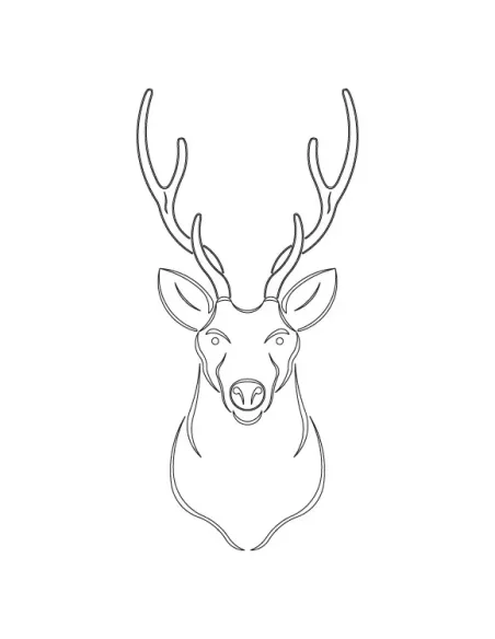 CMT Router Carver System Template,Deer, 394x190 mm