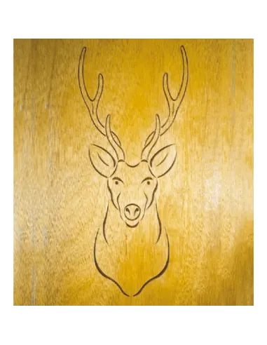 CMT Router Carver System Template,Deer, 394x190 mm