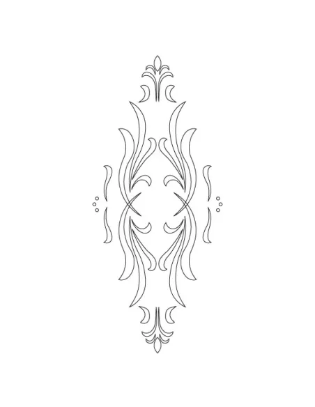 CMT Router Carver System Template for Classical Cabinet Doors, 440x185 mm