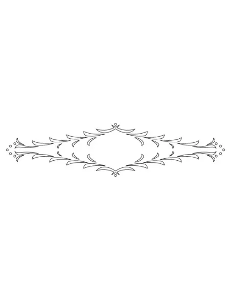 CMT Router Carver System Template for Florentine Rail, 550x130 mm