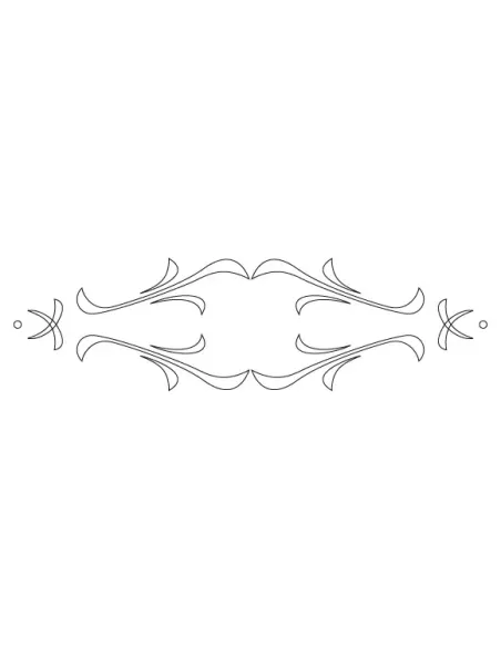 CMT Router Carver System Template for Cascade Drawer, 250x65 mm