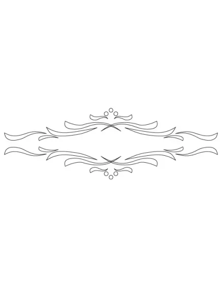 CMT Router Carver System Template for Classical Drawer, 210x70 mm