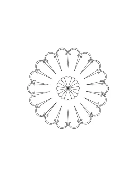 CMT Router Carver System Template, Small spanish fan, 200 mm