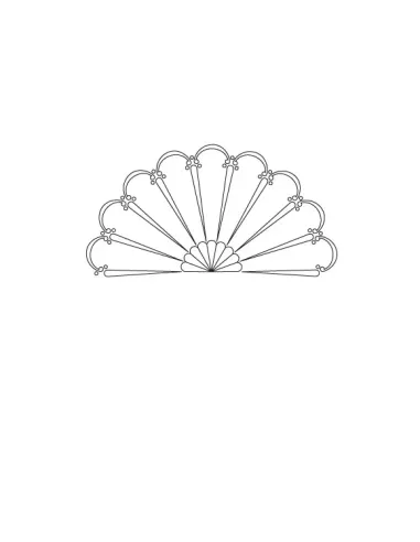 CMT Router Carver System Template, Small spanish fan, 200 mm