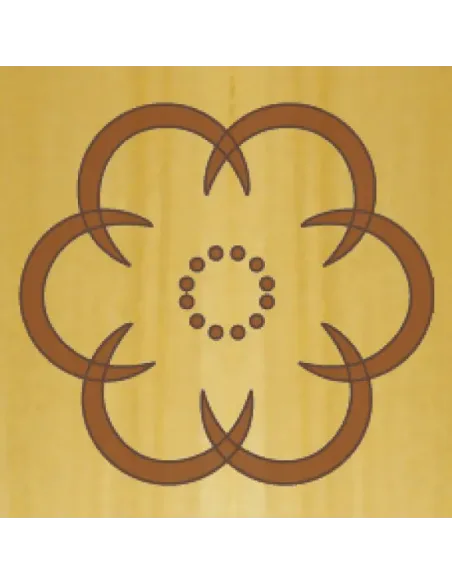 CMT Router Carver System Template, Rosette, 79x62 mm