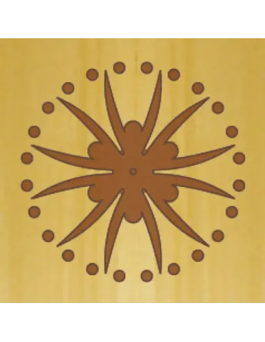 CMT Router Carver System Template, Rosette, 82x65 mm