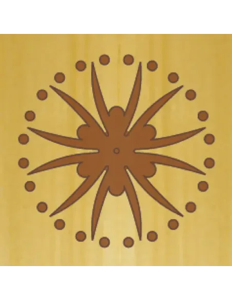 CMT Router Carver System Template, Rosette, 82x65 mm