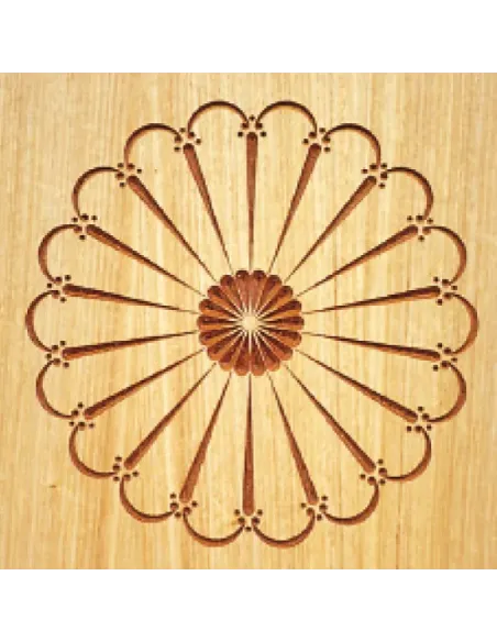 CMT Router Carver System Template, Large spanish fan, 400 mm