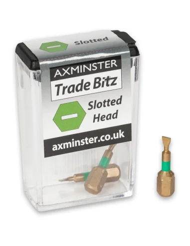 Axminster Trade Bitz TiN Coated Slotted Screwdriver Bits - 1723 -...