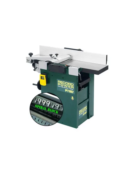 Planer Thicknesser PT107HB with 4 row helical block 🪚 Premium Woodworking Equipment | JetTools.bg