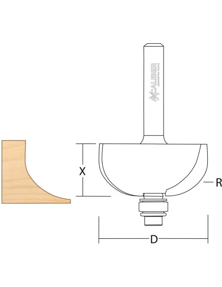 Axcaliber Bearing Guided Cove Cutters 🪚 Премиум оборудване за дървообработка | JetTools.bg