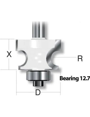 Axcaliber Edge Beading Router Cutters - 1/2" Shank 🪚 Premium Woodworking Equipment | JetTools.bg