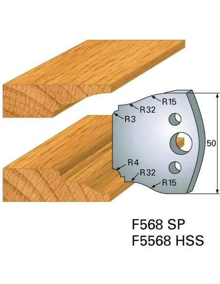 Axcaliber Profile Knives And Limiters-568 🪚 Премиум оборудване за дървообработка | JetTools.bg