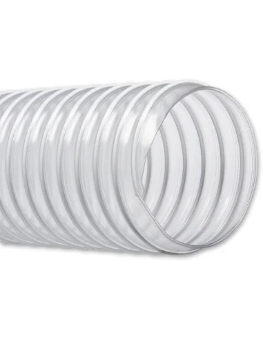Clear Medium Weight PVC Extraction Hose 🪚 Премиум оборудване за дървообработка | JetTools.bg