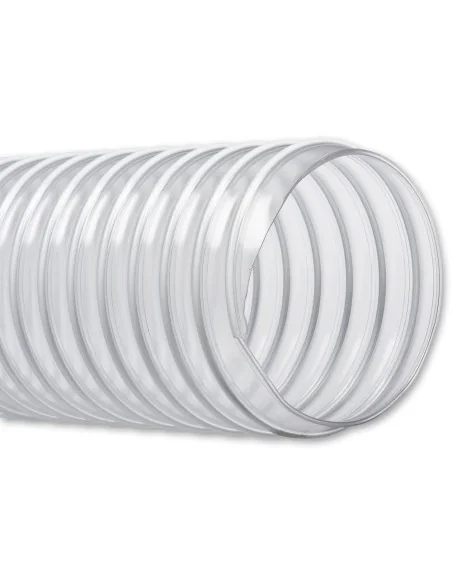 Clear Medium Weight PVC Extraction Hose 🪚 Премиум оборудване за дървообработка | JetTools.bg
