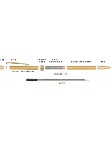 Craftprokits Slimline Twist Pen Kits 🪚 Премиум оборудване за дървообработка | JetTools.bg