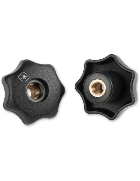 UJK Star Knobs Threaded Through Hole (Pair) 🪚 Premium Woodworking Equipment | JetTools.bg