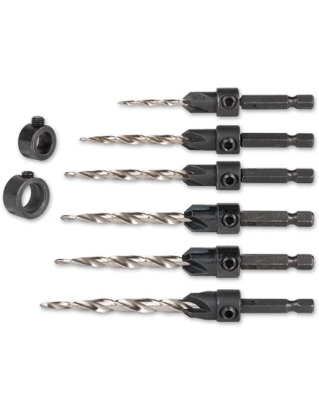 Axcaliber 6 Piece Tapered Drill & Countersink Bit Set 🪚 Премиум оборудване за дървообработка | JetTools.bg