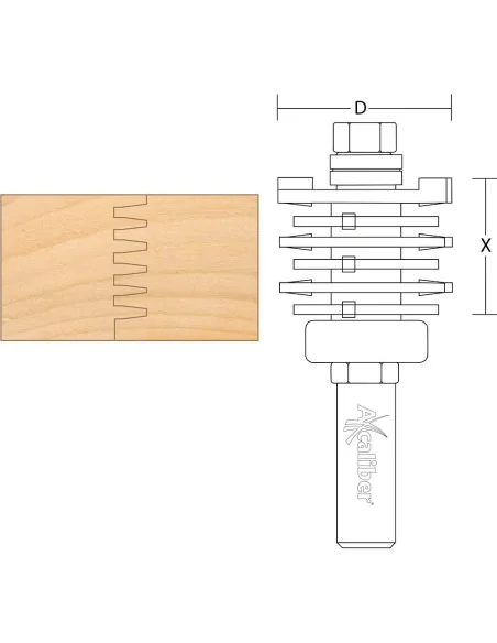 Axcaliber Adjustable Finger Joint Set 🪚 Премиум оборудване за дървообработка | JetTools.bg