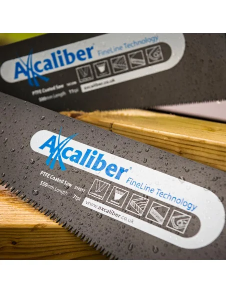Axcaliber FineLine PTFE Coated Handsaws 7 & 11tpi (Pkt 2) 🪚 Премиум оборудване за дървообработка | JetTools.bg