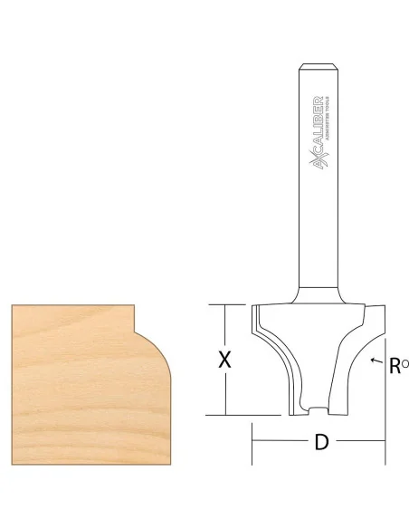 Axcaliber Sash Bar Ovolo Router Cutter 🪚 Premium Woodworking Equipment | JetTools.bg