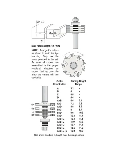 Axcaliber Three Wing Slot Cutter Set 🪚 Премиум оборудване за дървообработка | JetTools.bg