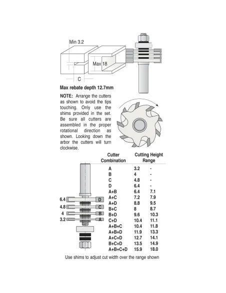 Axcaliber Three Wing Slot Cutter Set 🪚 Премиум оборудване за дървообработка | JetTools.bg