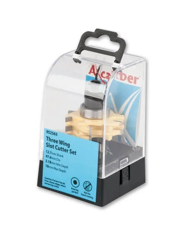 Axcaliber Three Wing Slot Cutter Set 🪚 Премиум оборудване за дървообработка | JetTools.bg
