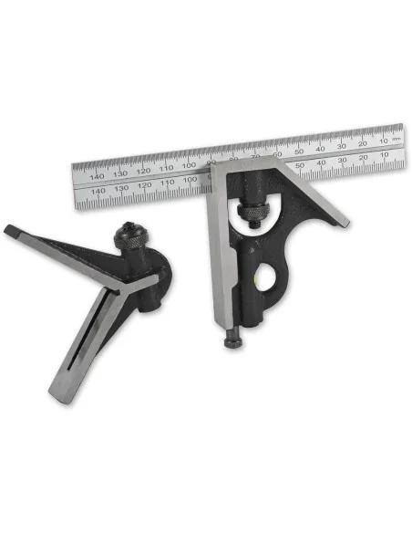 Axminster Professional Combination Square Set 150mm (3 Piece) 🪚 Premium Woodworking Equipment | JetTools.bg
