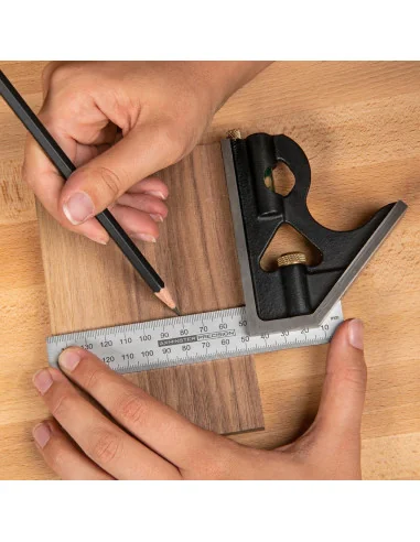 Axminster Professional Combination Square Set 150mm (3 Piece) 🪚 Premium Woodworking Equipment | JetTools.bg