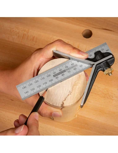 Axminster Professional Combination Square Set 150mm (3 Piece) 🪚 Premium Woodworking Equipment | JetTools.bg