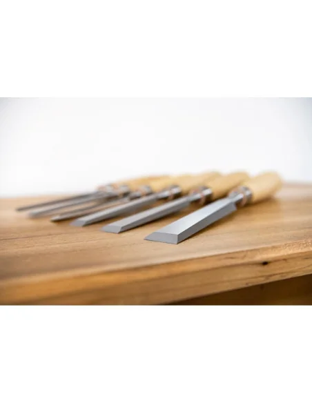 Axminster Rider 6 Piece Bevel Edge Chisel Set Hornbeam Handle 🪚 Премиум оборудване за дървообработка | JetTools.bg