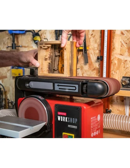Комбиниран шлайф лентов и дисков Axminster Workshop AW150BDS 🪚 Премиум оборудване за дървообработка | JetTools.bg