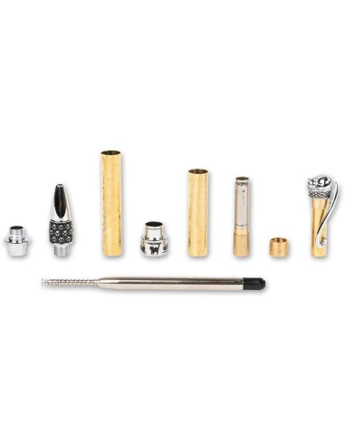 Cat Chrome Twist Pen Kit 🪚 Premium Woodworking Equipment | JetTools.bg