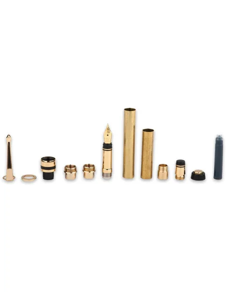 Classic Elite2 Fountain Pen Kit - 24kt Gold 🪚 Premium Woodworking Equipment | JetTools.bg