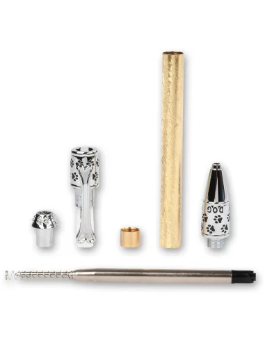 Dog Click Pen Kit - Chrome 🪚 Premium Woodworking Equipment | JetTools.bg