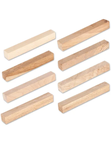 Pen Blanks - Mixed Native Hardwoods (Pkt 8) 🪚 Premium Woodworking Equipment | JetTools.bg