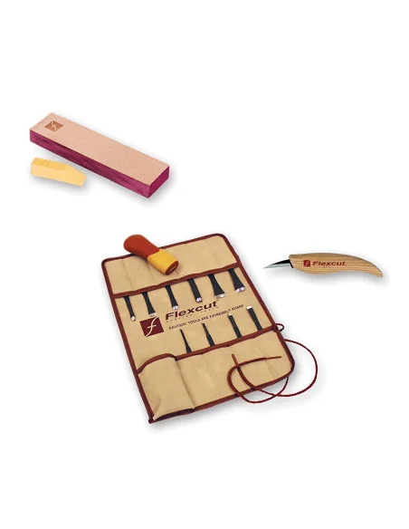 Flexcut 11 Piece Palm Tool SK Travel Package 🪚 Premium Woodworking Equipment | JetTools.bg