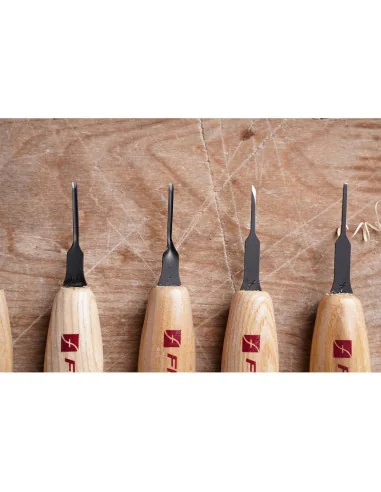 Flexcut 6 Piece 1.5mm Mixed Profile Micro Tool Set 🪚 Премиум оборудване за дървообработка | JetTools.bg