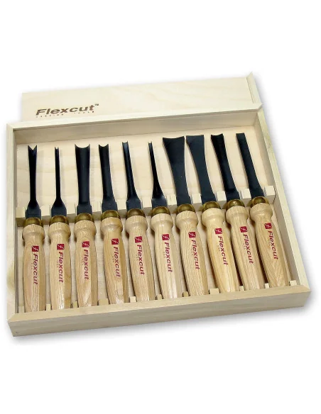 Flexcut MC100 10 Piece Deluxe Mallet Set 🪚 Премиум оборудване за дървообработка | JetTools.bg