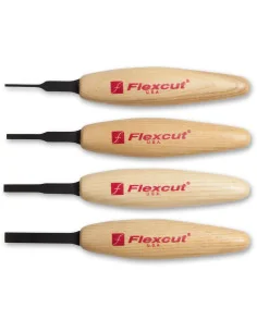 Flexcut MT100 4 Piece Micro Tool Chisel Set 🪚 Premium Woodworking Equipment | JetTools.bg