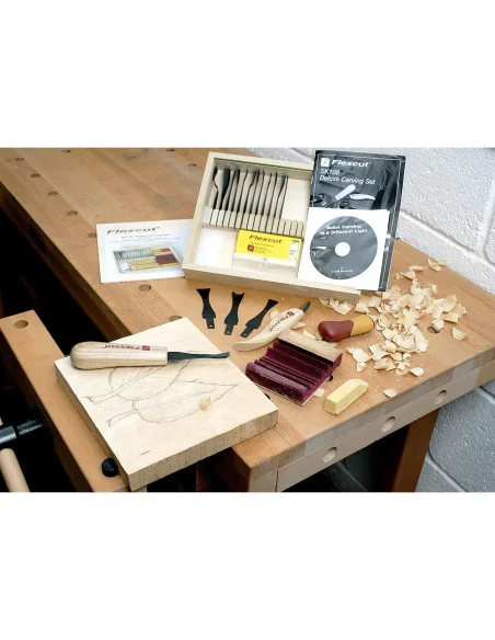 Flexcut SK108 20 Piece Starter Carving Set 🪚 Премиум оборудване за дървообработка | JetTools.bg