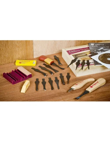Flexcut SK108 20 Piece Starter Carving Set 🪚 Премиум оборудване за дървообработка | JetTools.bg