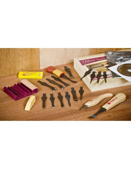 Flexcut SK108 20 Piece Starter Carving Set 🪚 Премиум оборудване за дървообработка | JetTools.bg