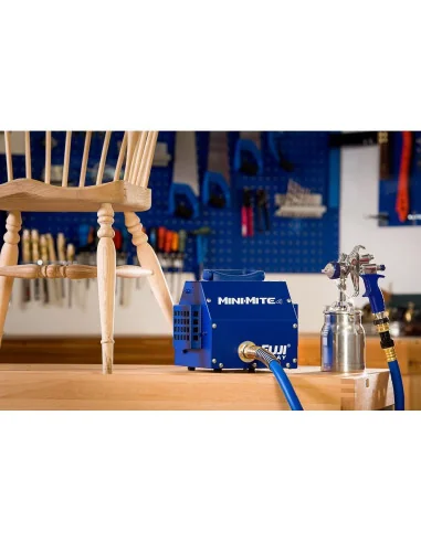 Fuji Mini-Mite 4 Turbine Platinum Unit & T70 Suction Spray Gun 🪚 Премиум оборудване за дървообработка | JetTools.bg