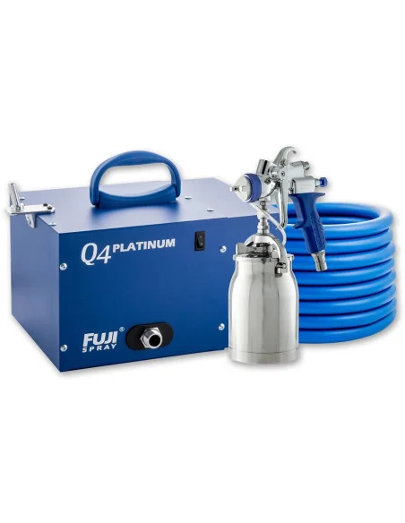 Fuji Q4 Platinum Turbine Unit & T70 Suction Spray Gun 🪚 Премиум оборудване за дървообработка | JetTools.bg