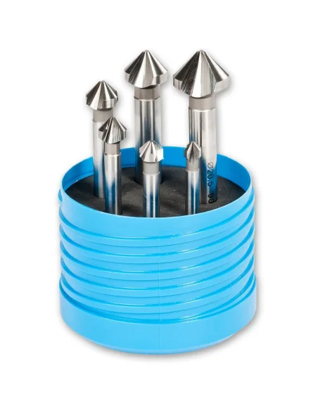Axminster Workshop 6 Piece HSS 3 Flute Countersink Set 🪚 Premium Woodworking Equipment | JetTools.bg