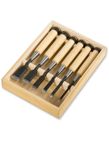 Japanese 6 Piece Oire Nomi Chisel Set 🪚 Premium Woodworking Equipment | JetTools.bg
