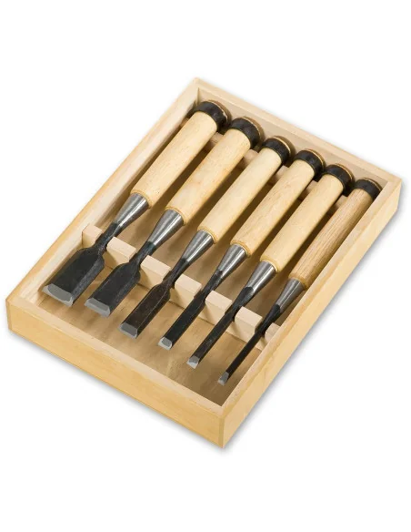 Japanese 6 Piece Oire Nomi Chisel Set 🪚 Premium Woodworking Equipment | JetTools.bg